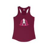 Cardio = Lift Weights Faster - Classic Color Logo - Ideal Racerback Tank - Front & Back Print