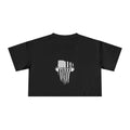 USA Barbell - Women's Crop Tee - White Front Logo
