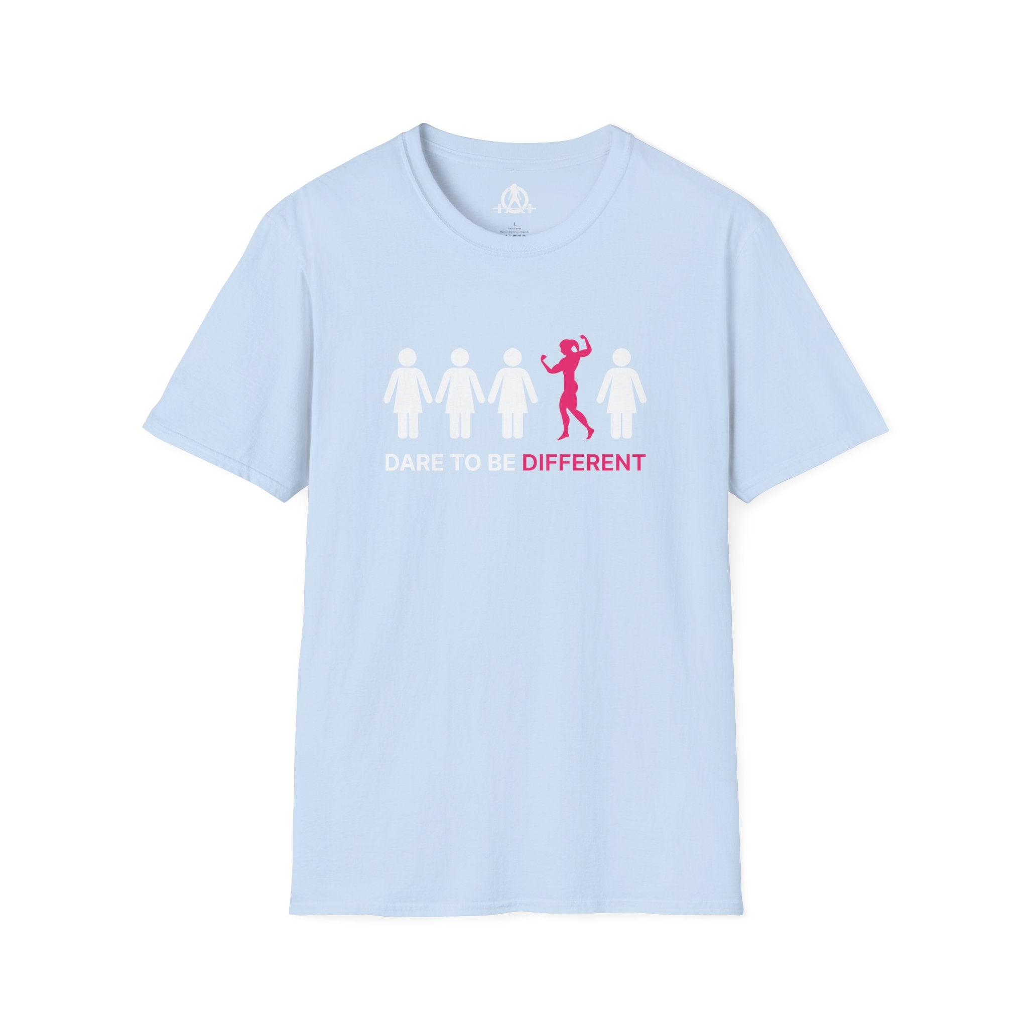 Dare To Be Different - Flex - Unisex Softstyle T-Shirt - Logo Front