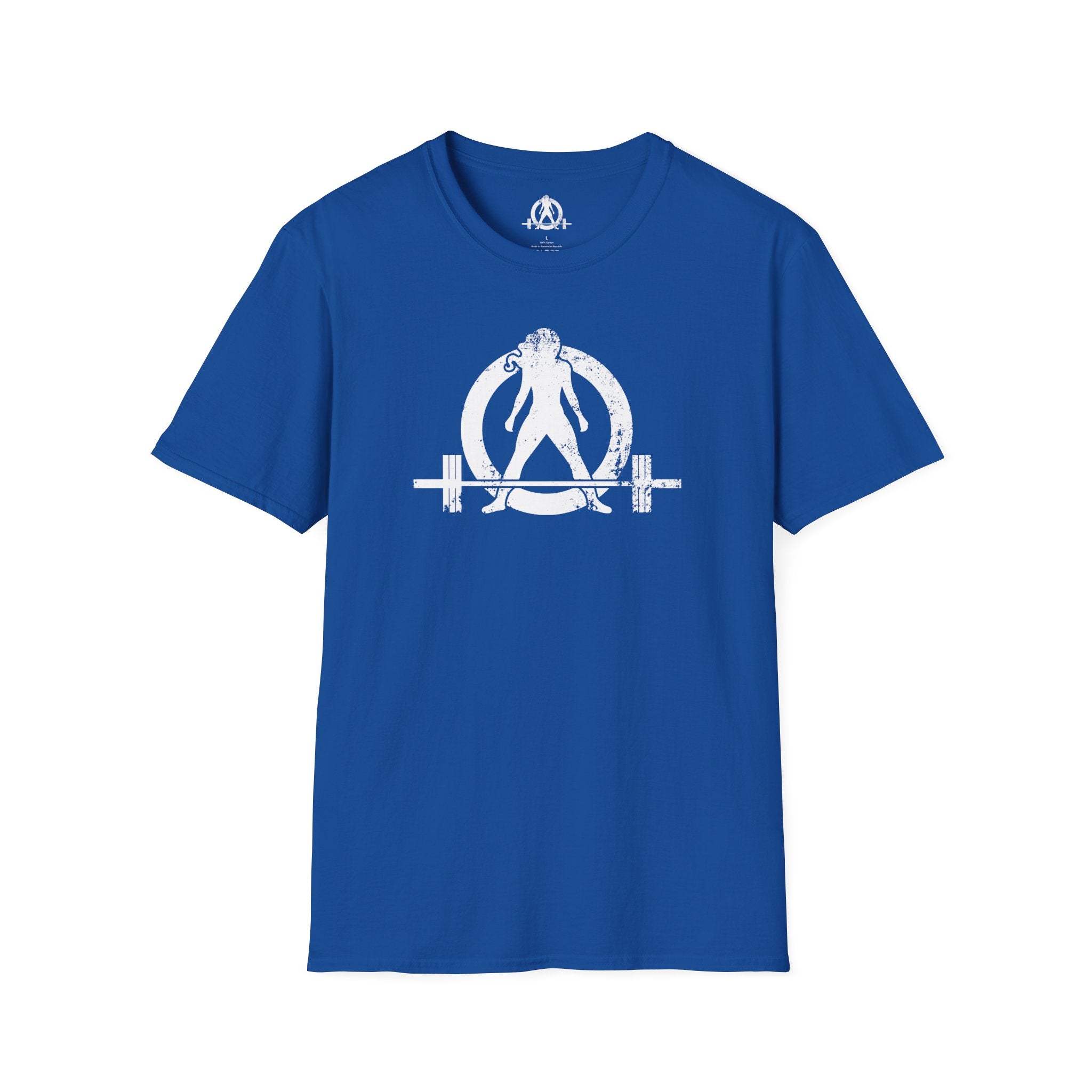 Unisex Softstyle T-Shirt - White Distressed Logo - Plain Back (BEST SELLER)