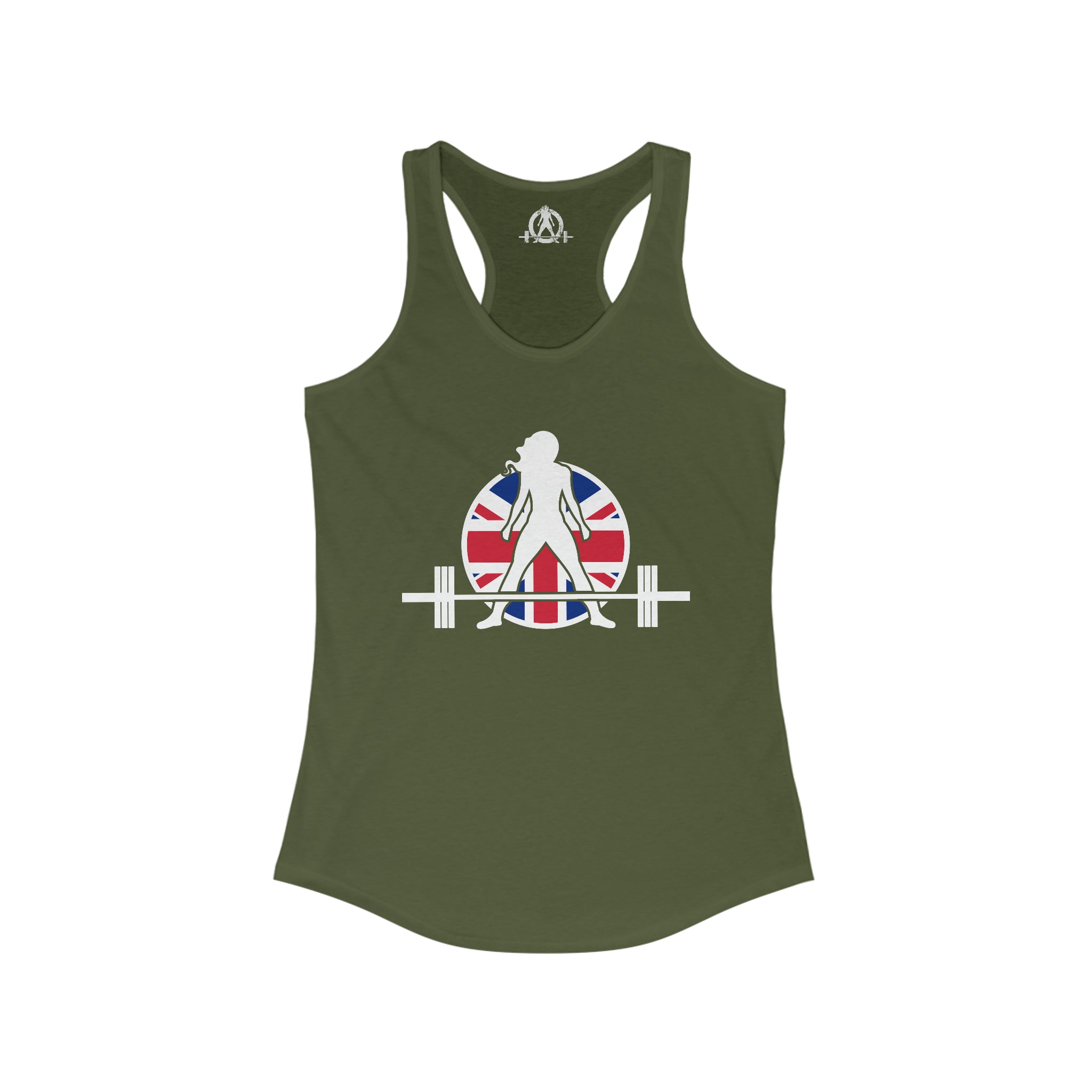 Women's Ideal Racerback Tank - UK Dark Light - Plain Back