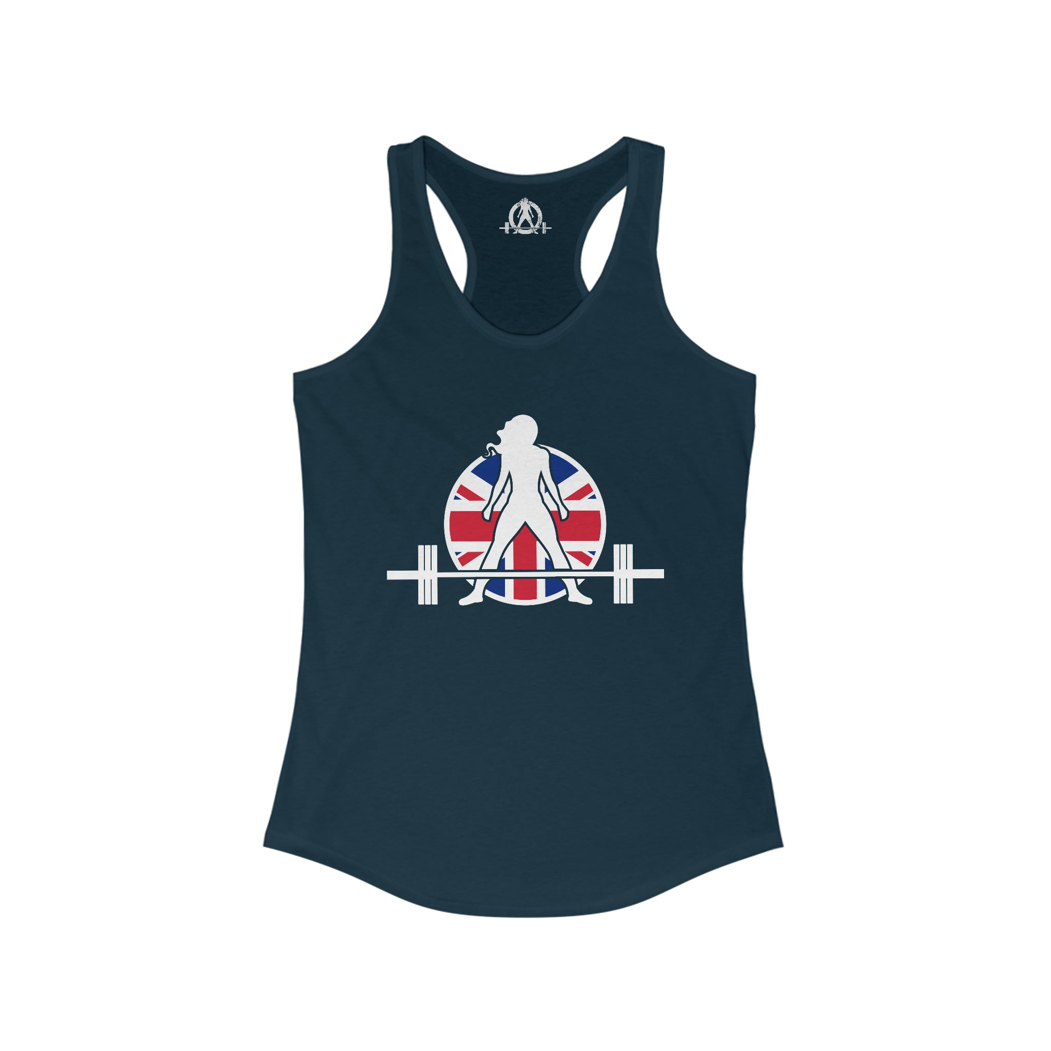 Women's Ideal Racerback Tank - UK Dark Light - Plain Back