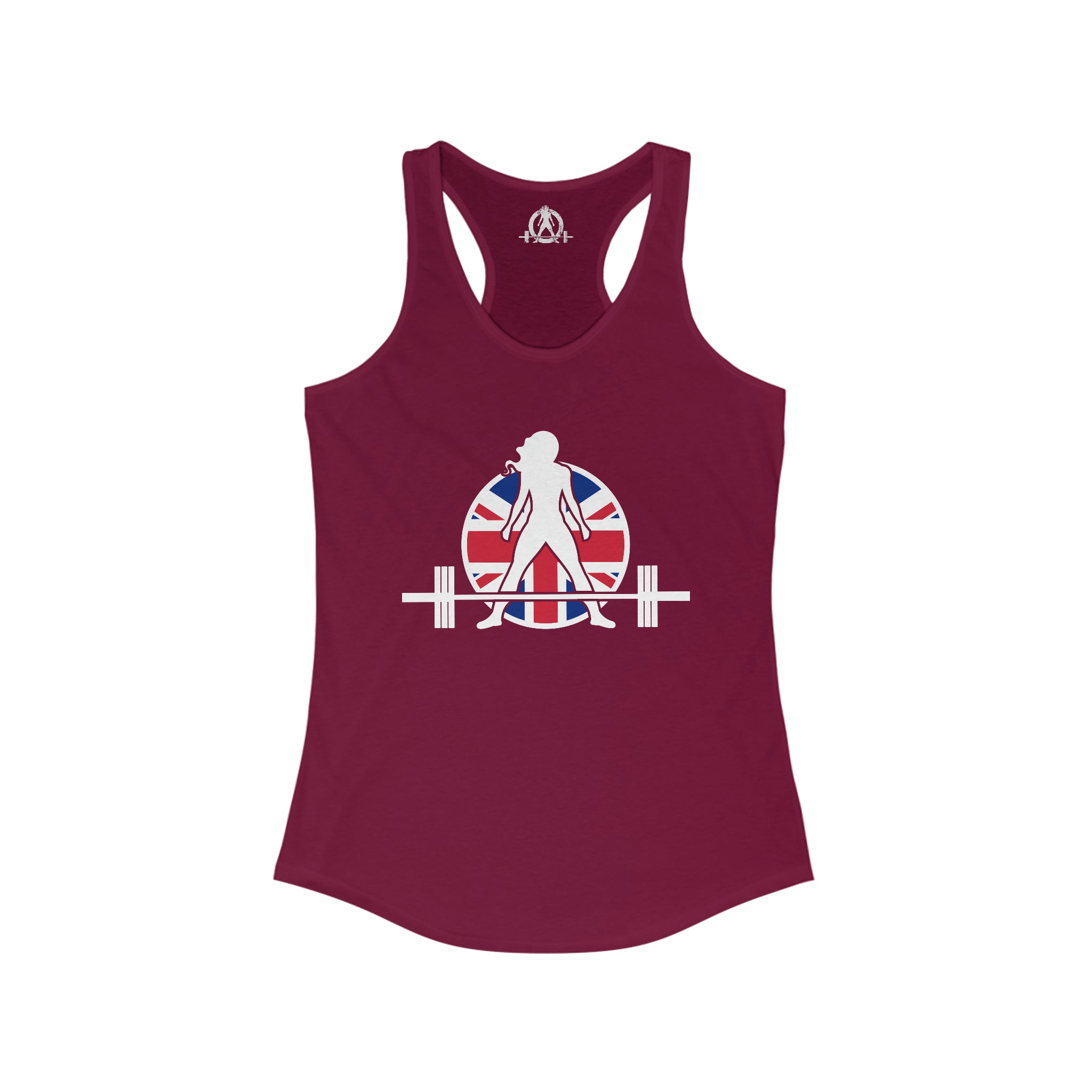 Women's Ideal Racerback Tank - UK Dark Light - Plain Back