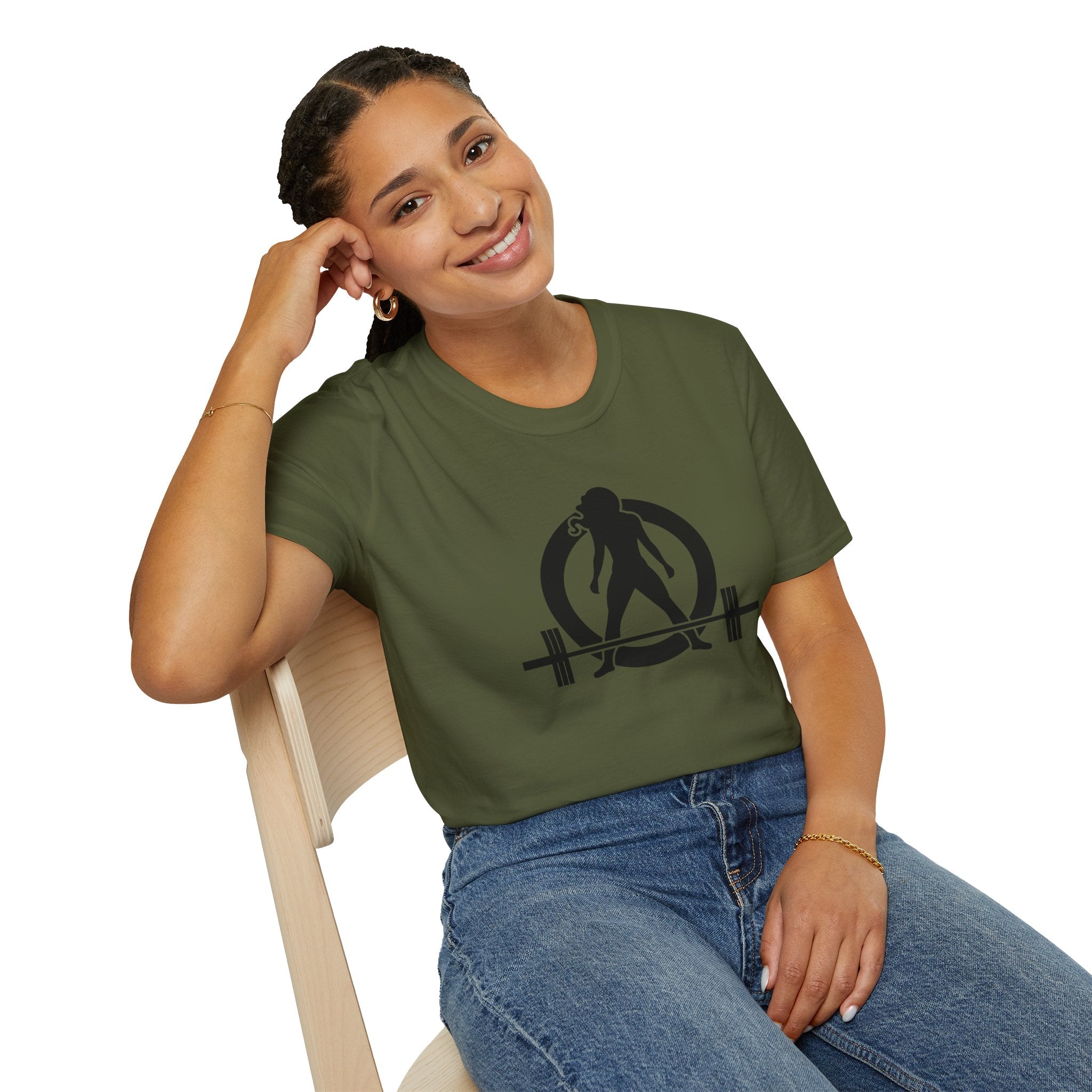Iron Sharpens Iron - Unisex Softstyle T-Shirt - Black Logo Front & Back