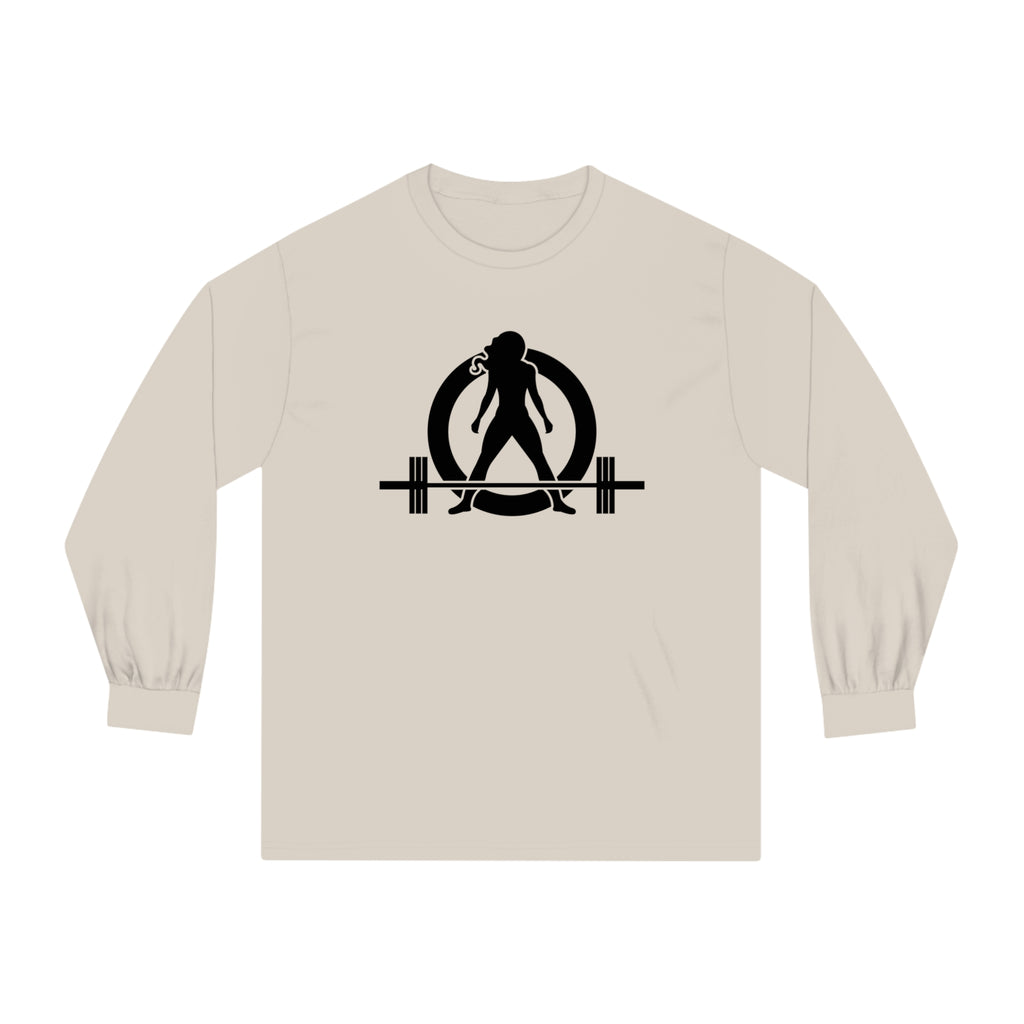 Goal Weight Strong AF - Unisex Classic Long Sleeve T-Shirt - Black Print on Front & Back