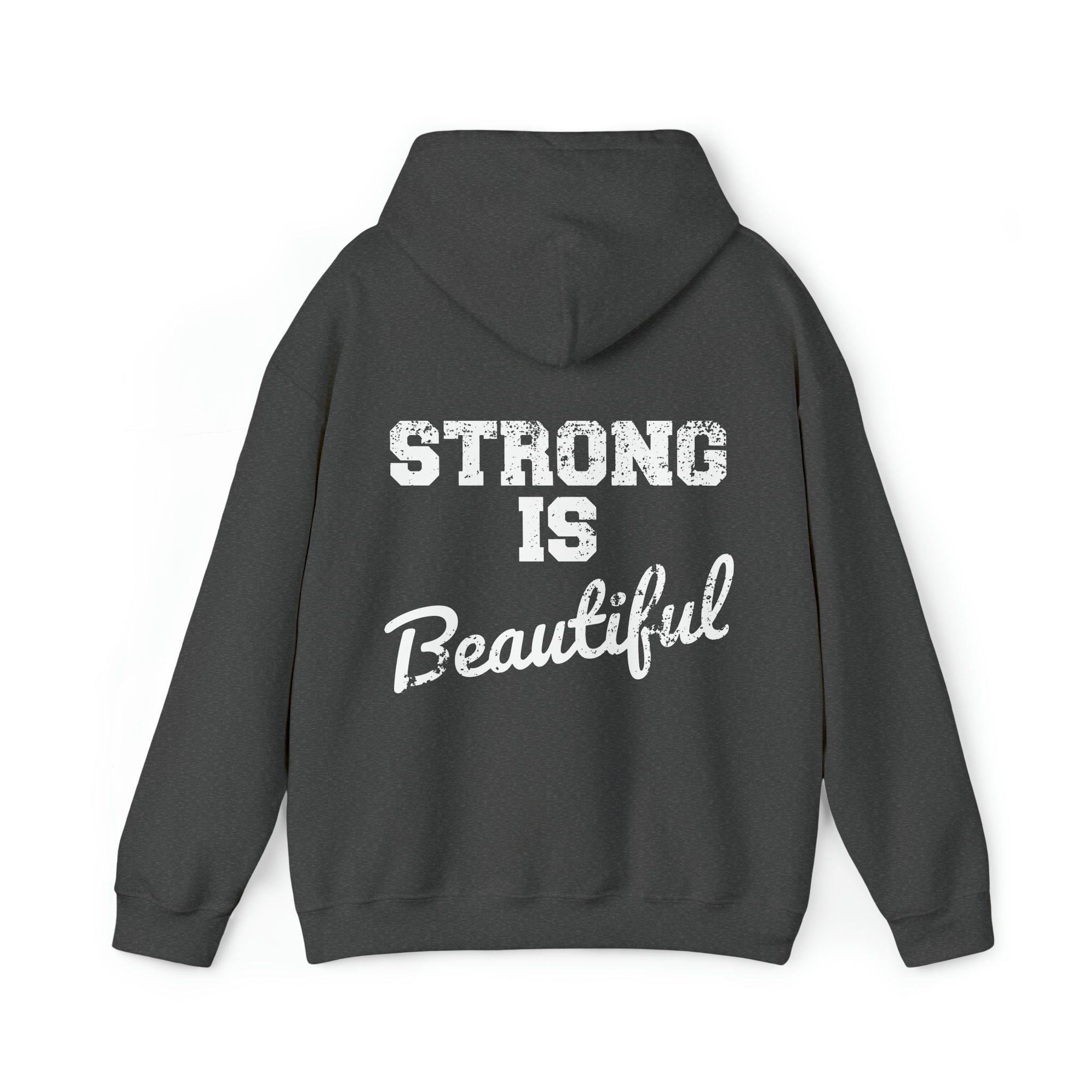 Pride Color Logo - Strong Is Beautiful - Unisex Heavy Blend Hooded Sweatshirt