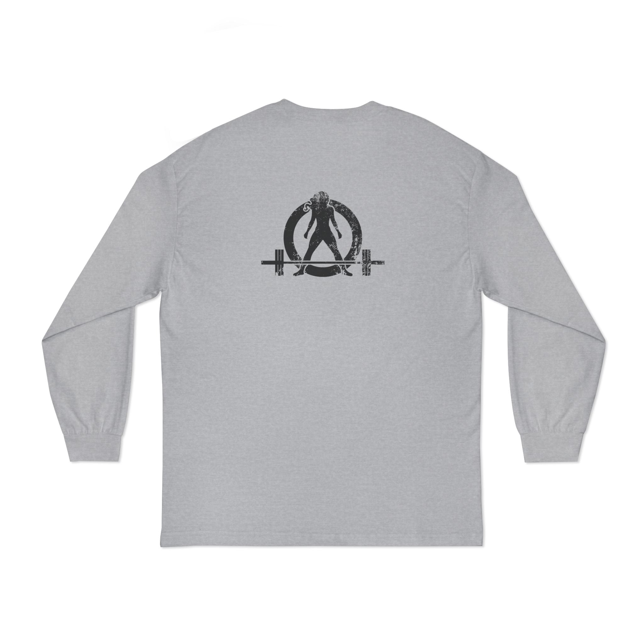 Goal Weight Strong AF - Unisex Classic Long Sleeve T-Shirt - Main Logo Black Print on Front & Back