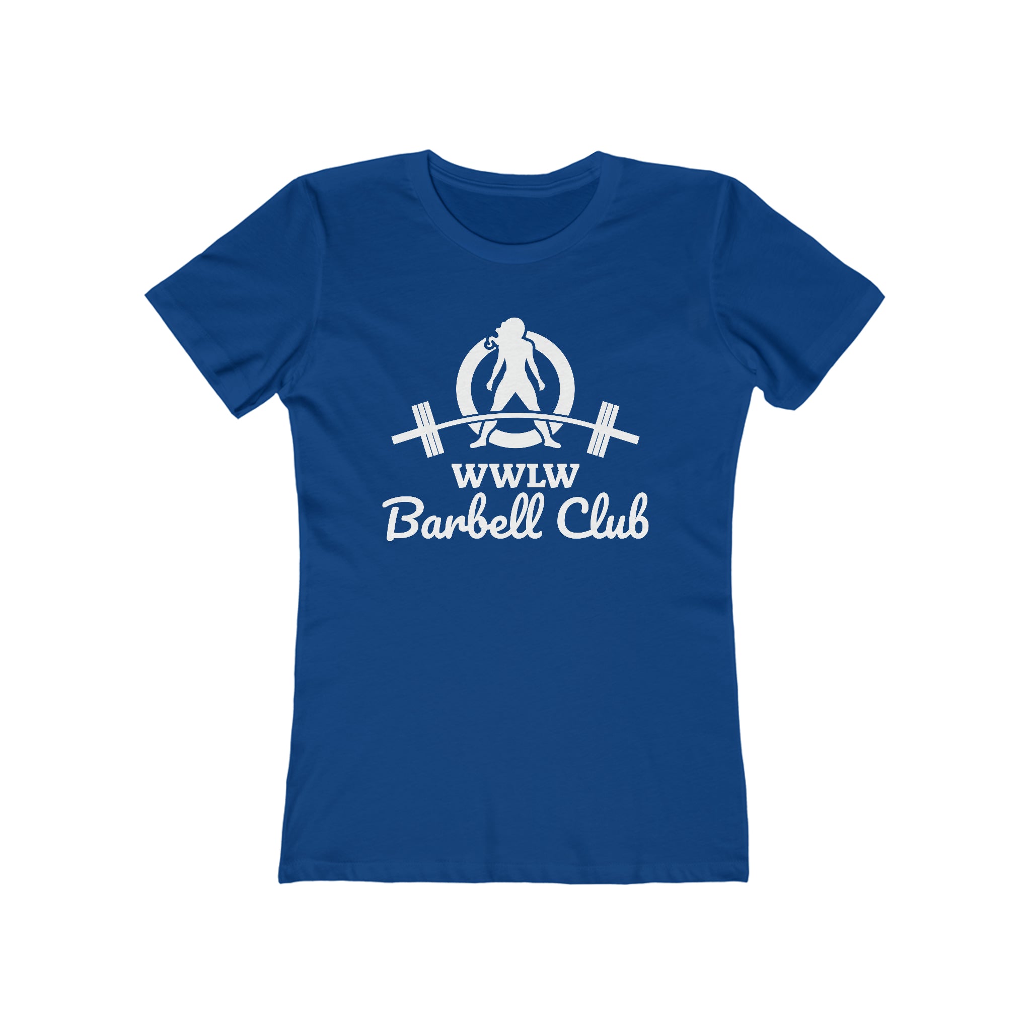 Barbell Club - Women's The Boyfriend Tee - White Logo