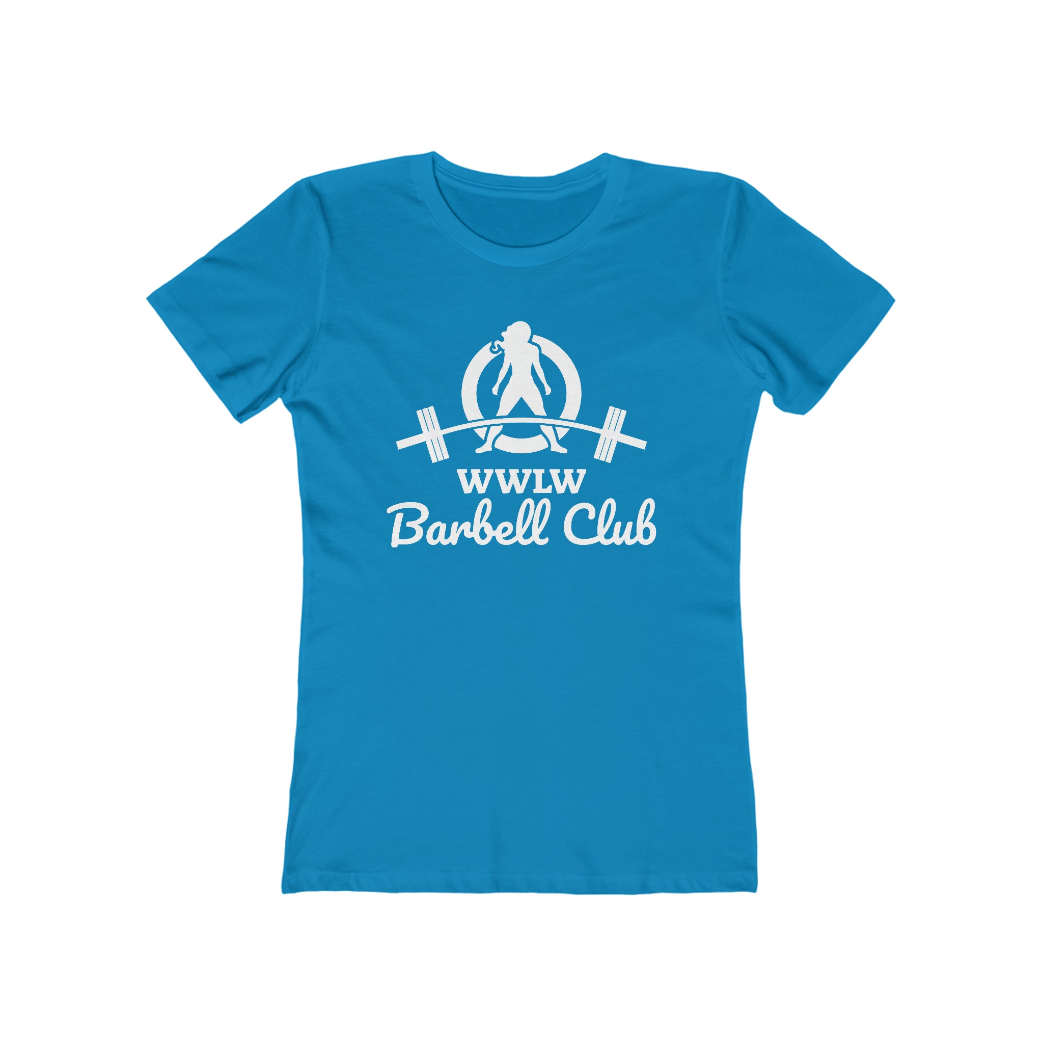 Barbell Club - Women's The Boyfriend Tee - White Logo