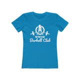 Barbell Club - Women's The Boyfriend Tee - White Logo