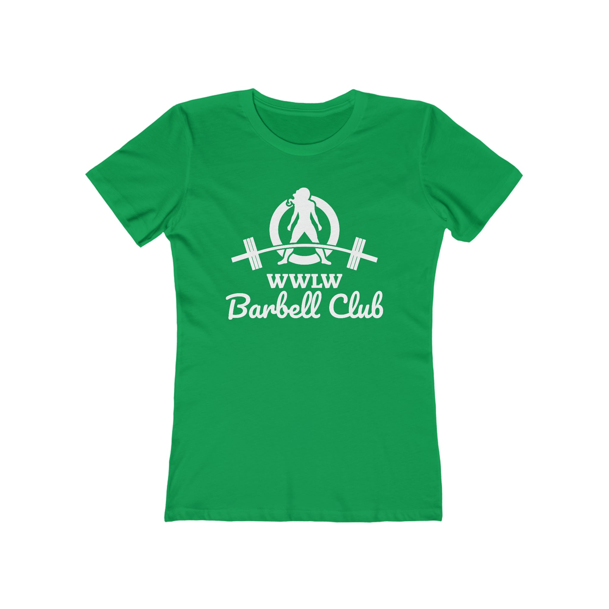 Barbell Club - Women's The Boyfriend Tee - White Logo