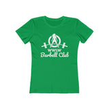 Barbell Club - Women's The Boyfriend Tee - White Logo
