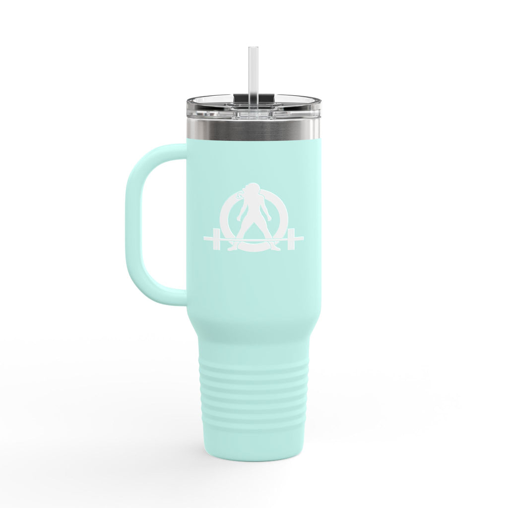 I Don't Want To Look Skinny I Want To Look Like I Can Kick Your Ass - 40oz Insulated Travel Mug