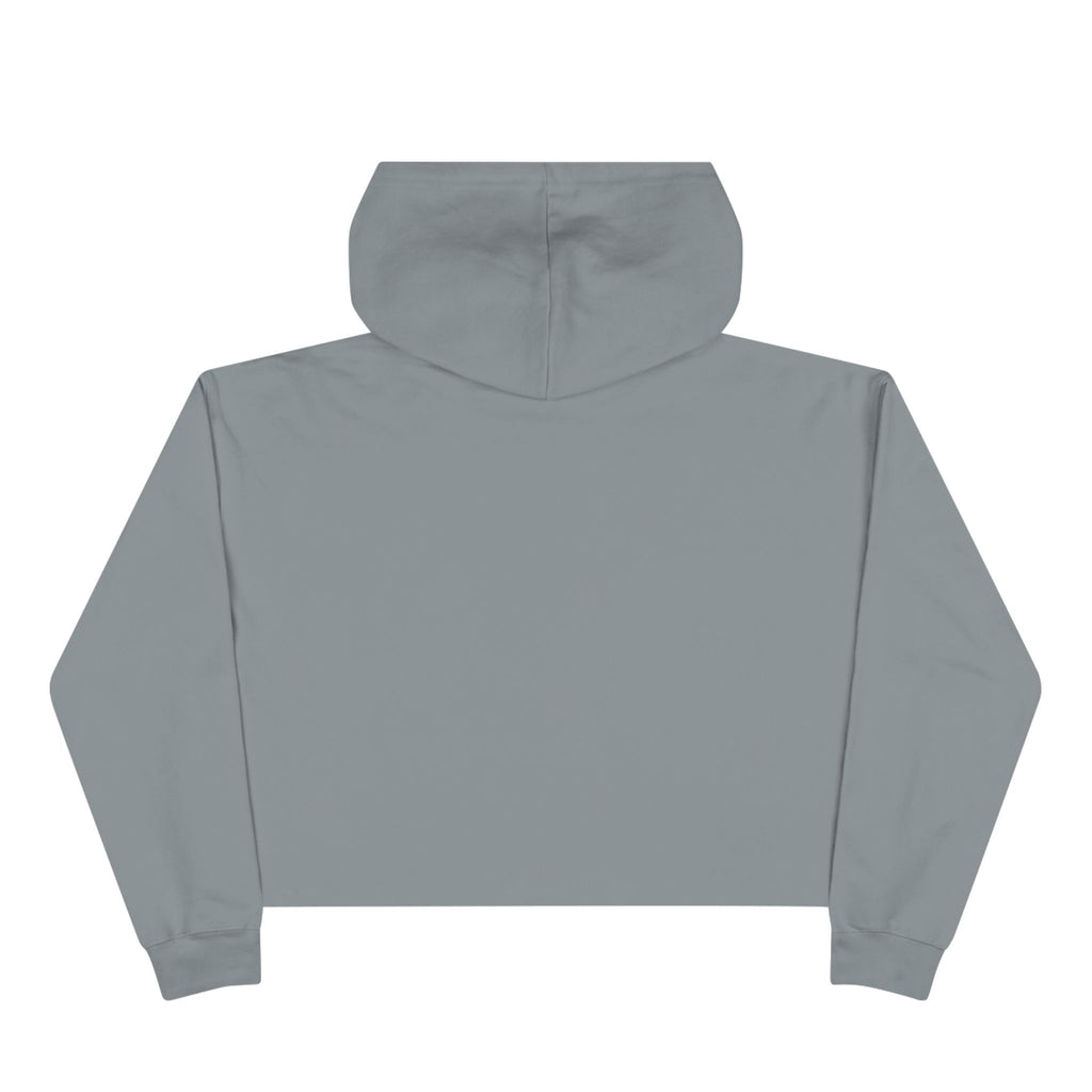 Lift Like A Girl - Empowered Crop Hoodie – For Strong Women Who Lift - Black Logo
