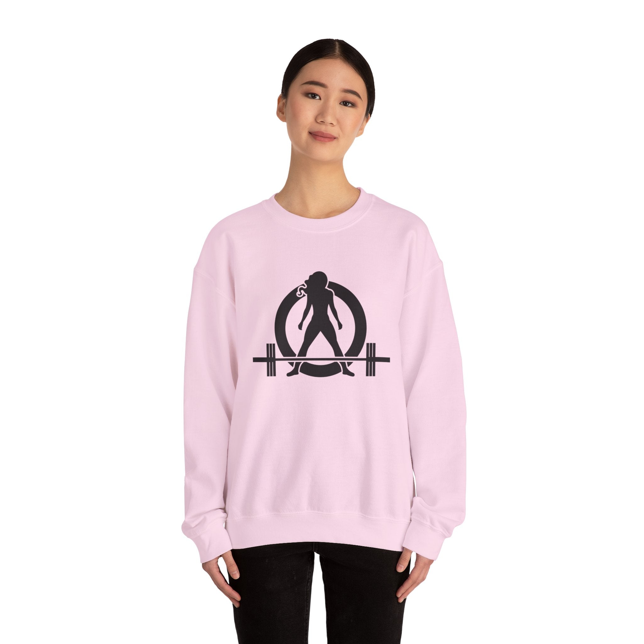 Iron Sharpens Iron - Unisex Heavy Blend™ Crewneck Sweatshirt - Front Black Logo - Front & Back Print