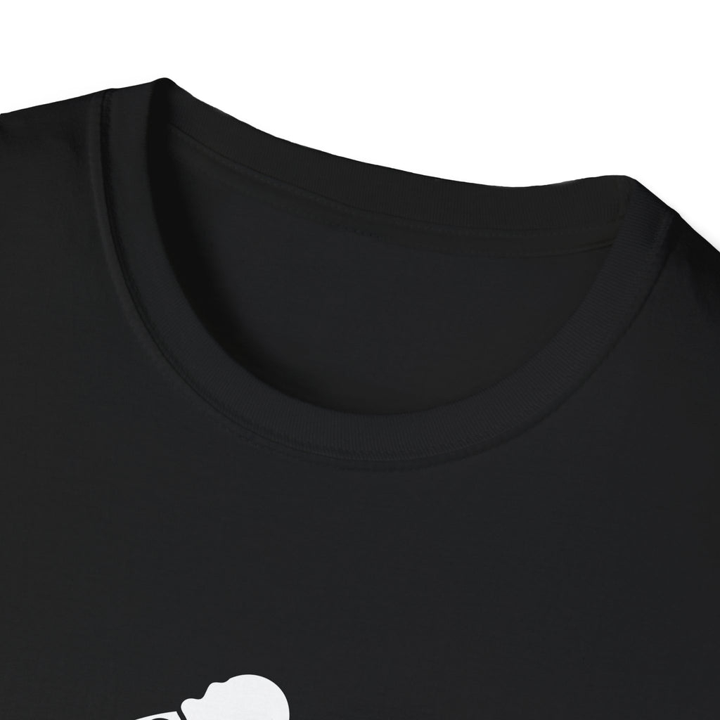 I DON’T WANT TO LOOK SKINNY I WANT TO LOOK LIKE I CAN KICK YOUR ASS  - Unisex Softstyle T-Shirt - White Print on Front Plain Back