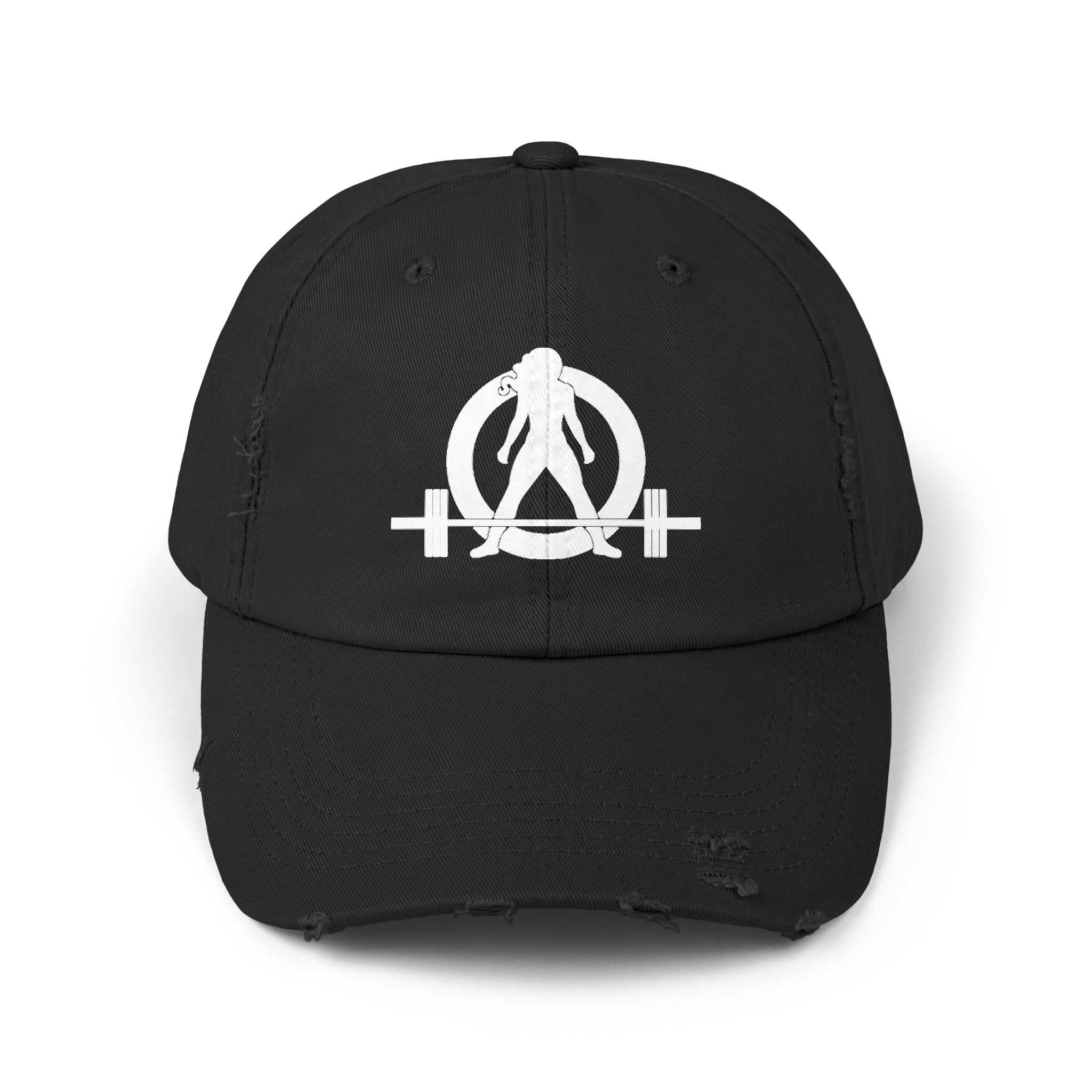 Unisex Distressed Cap - White Distressed Logo