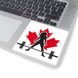 Square Stickers - Canada Logo - Classic Dark