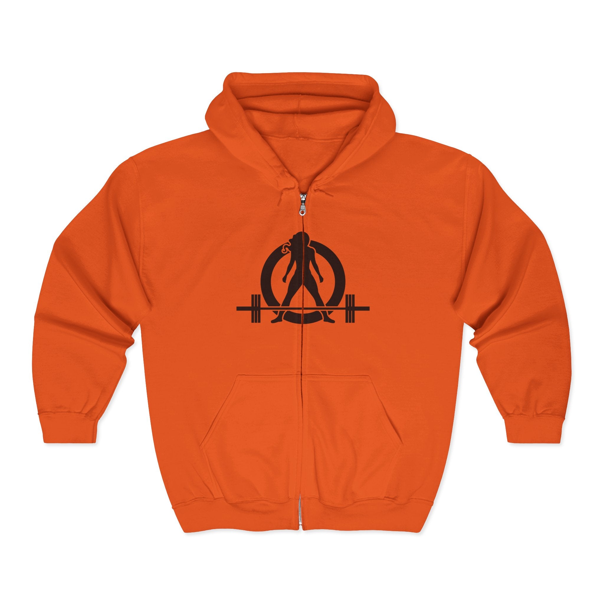 Unisex Heavy Blend™ Full Zip Hooded Sweatshirt - Classic Black Logo