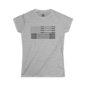 Star Barbell - Women's Softstyle Tee - Black Front Logo