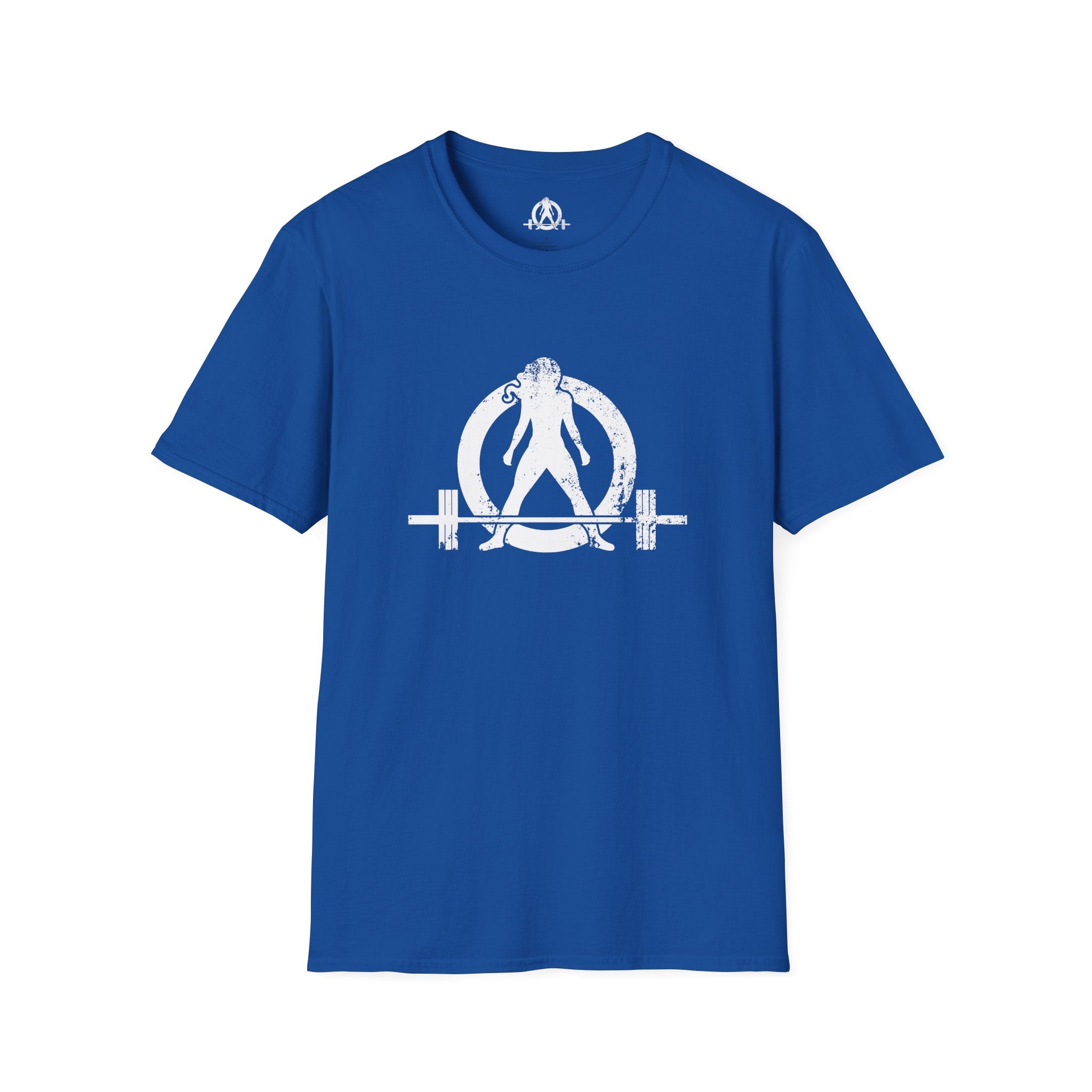WWLW White Distressed Unisex Softstyle T-Shirt - White Distressed Logo - Plain Back