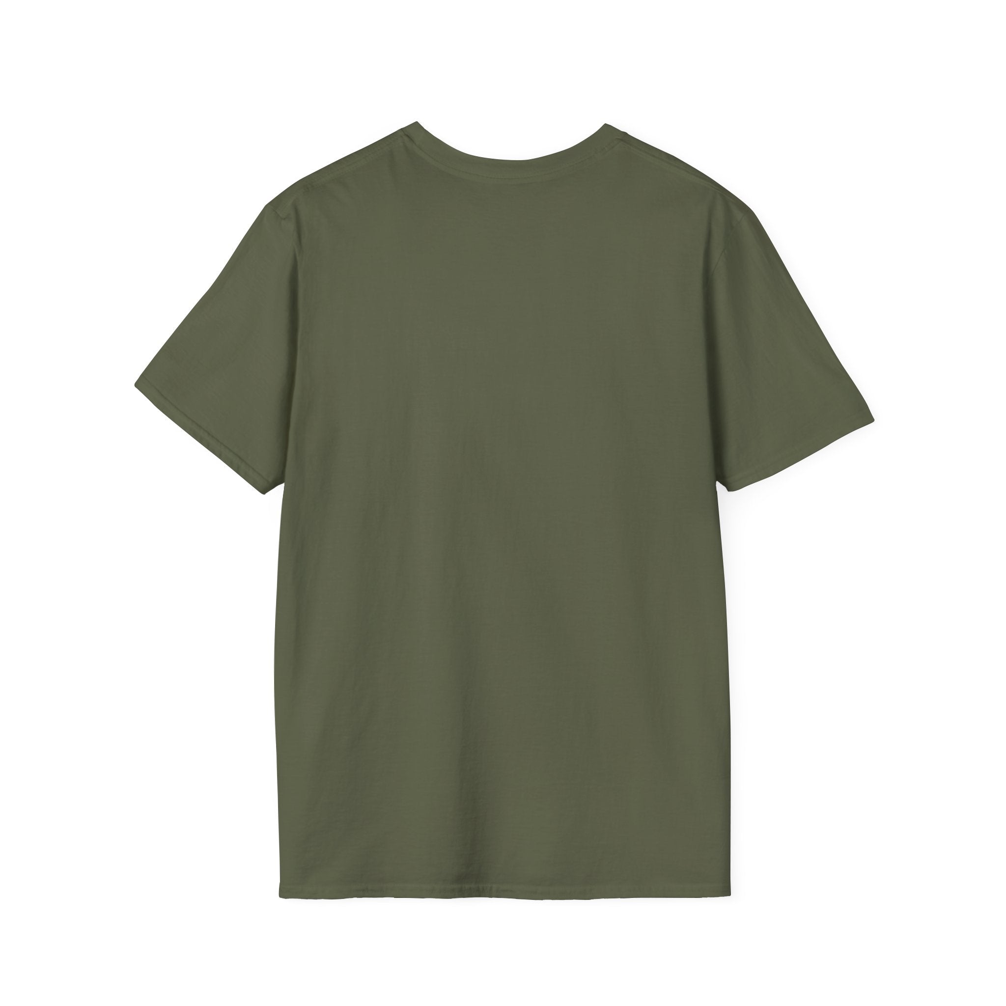 WWLW White Distressed Unisex Softstyle T-Shirt - White Distressed Logo - Plain Back
