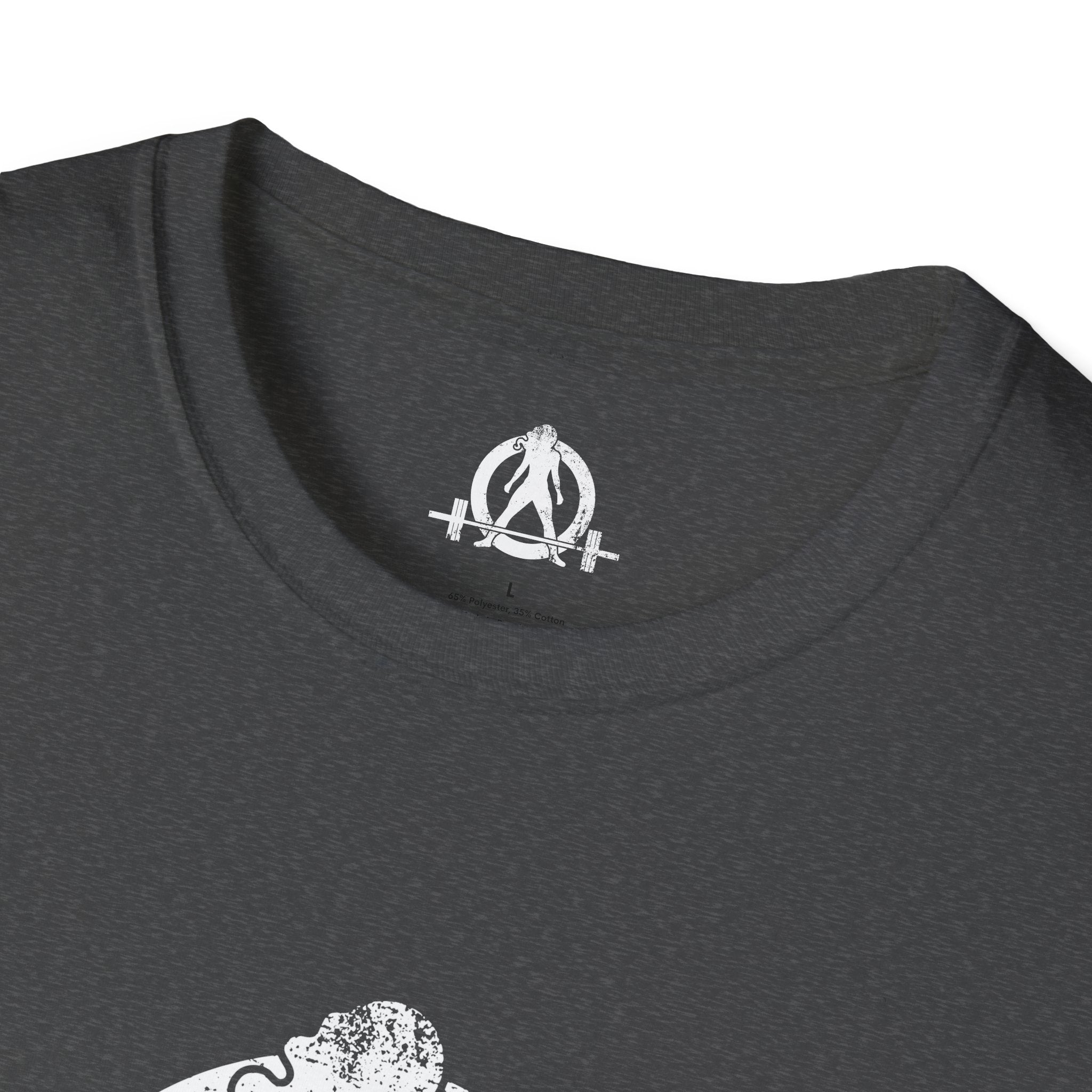 WWLW White Distressed Unisex Softstyle T-Shirt - White Distressed Logo - Plain Back