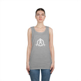 Unisex Heavy Cotton Tank Top -  White Logo - Kick Your Ass