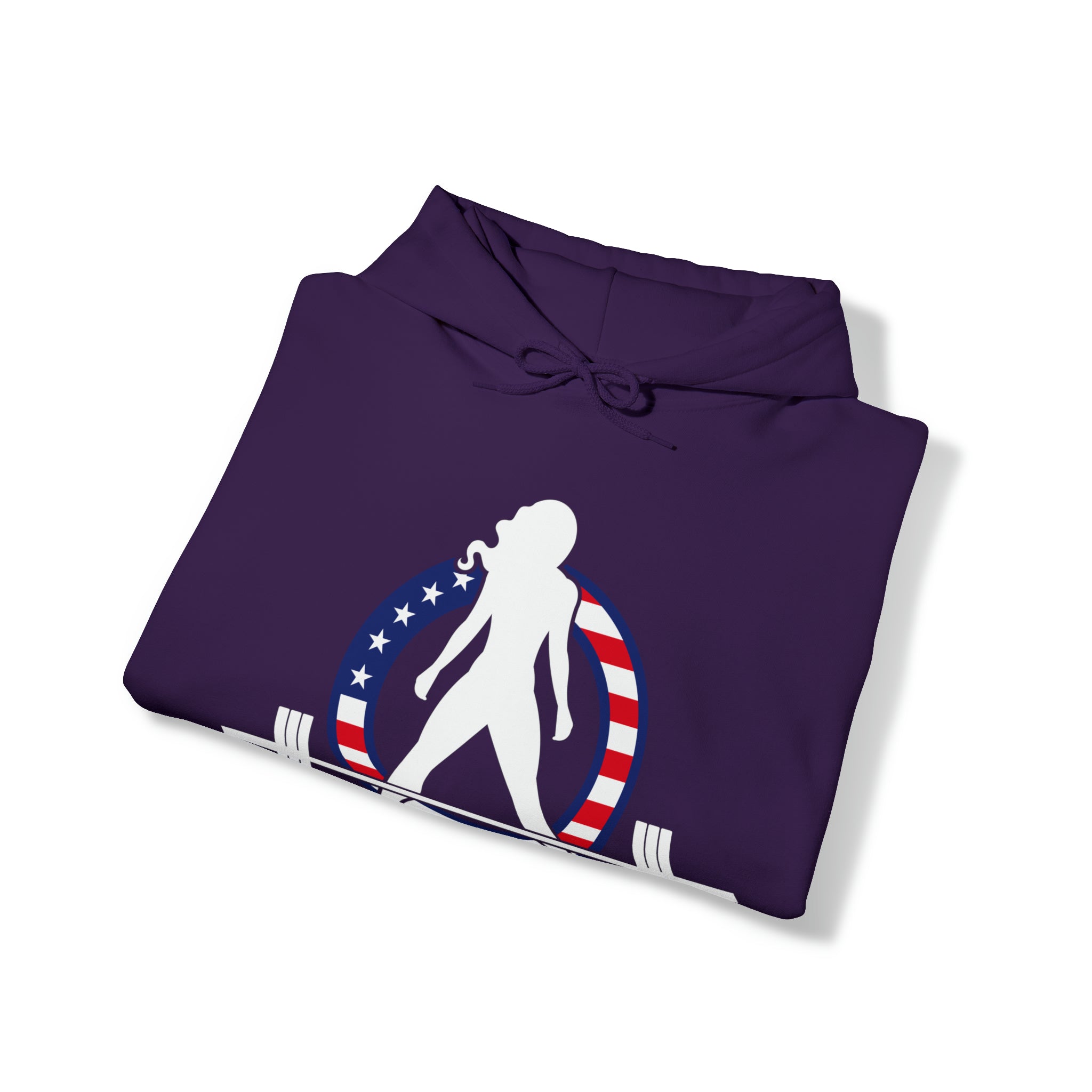 USA Logo - Unisex Heavy Blend Hooded Sweatshirt - USA Logo Dark - Plain Back