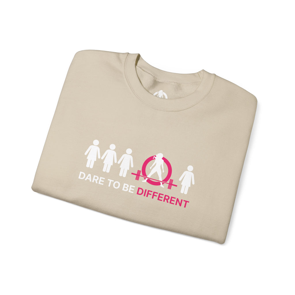 Dare To Be Different - Deadlift - Unisex Heavy Blend™ Crewneck Sweatshirt - Front  Logo Plain Back