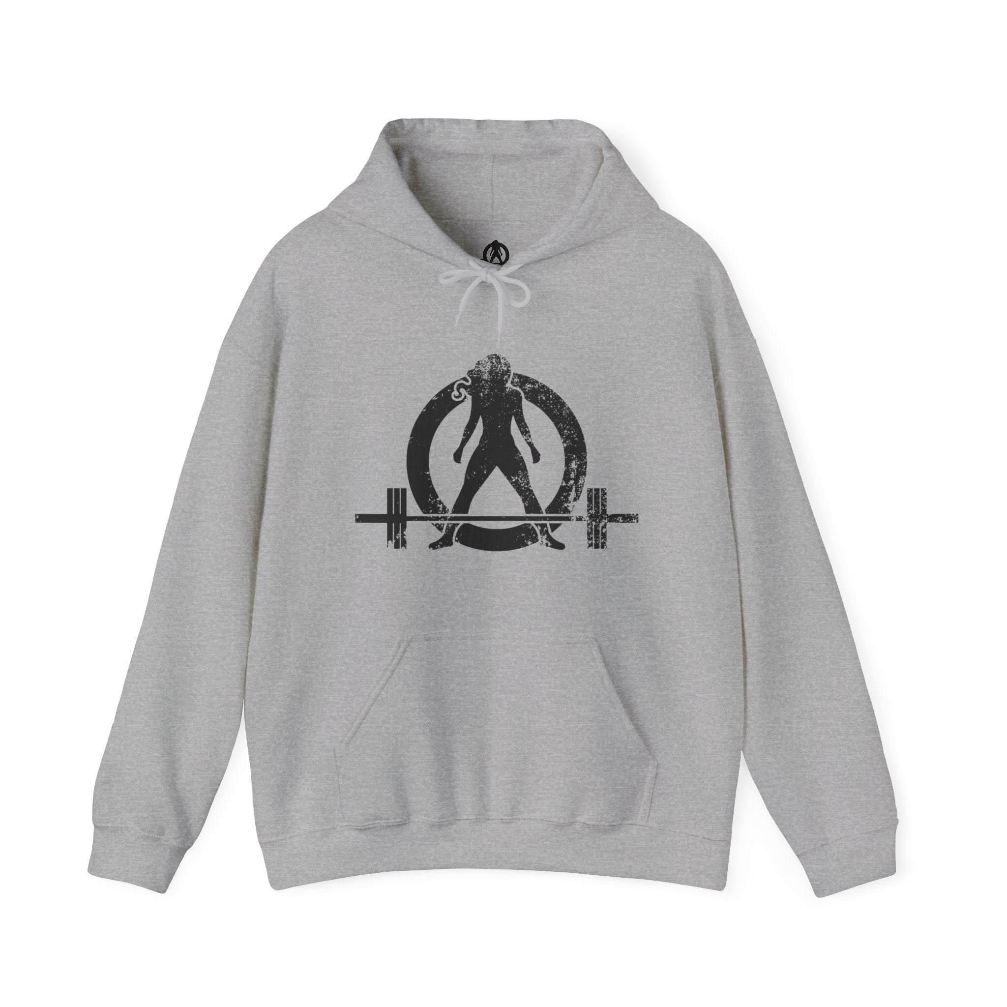 Strong Is Beautiful - Distressed Black Logo - Unisex Heavy Blend Hooded Sweatshirt