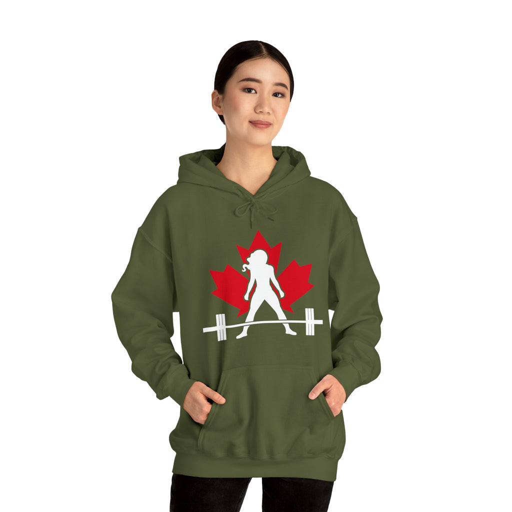 Unisex Heavy Blend Hooded Sweatshirt - Canada Dark Logo - Plain Back