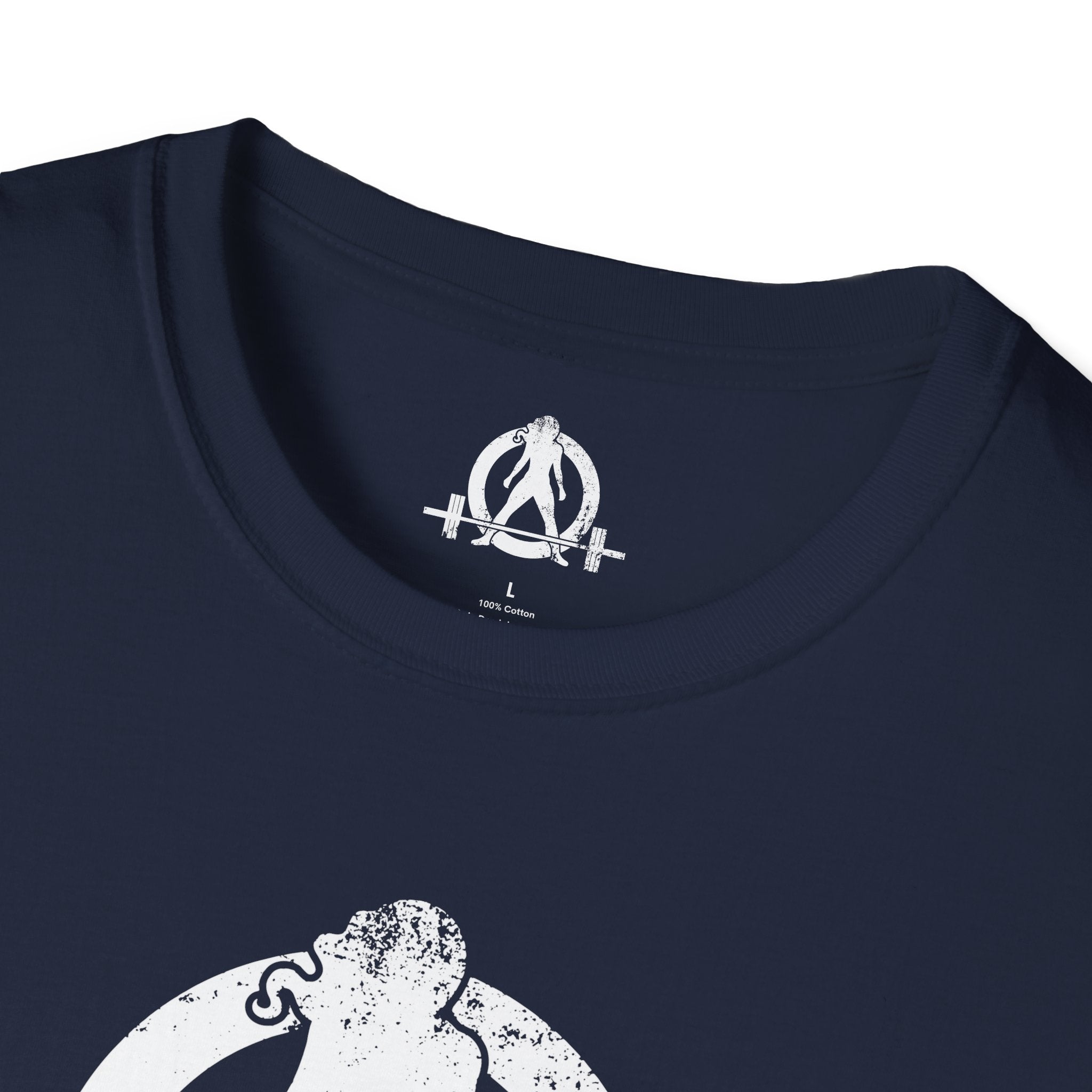 Unisex Softstyle T-Shirt - White Distressed Logo - Plain Back (BEST SELLER)