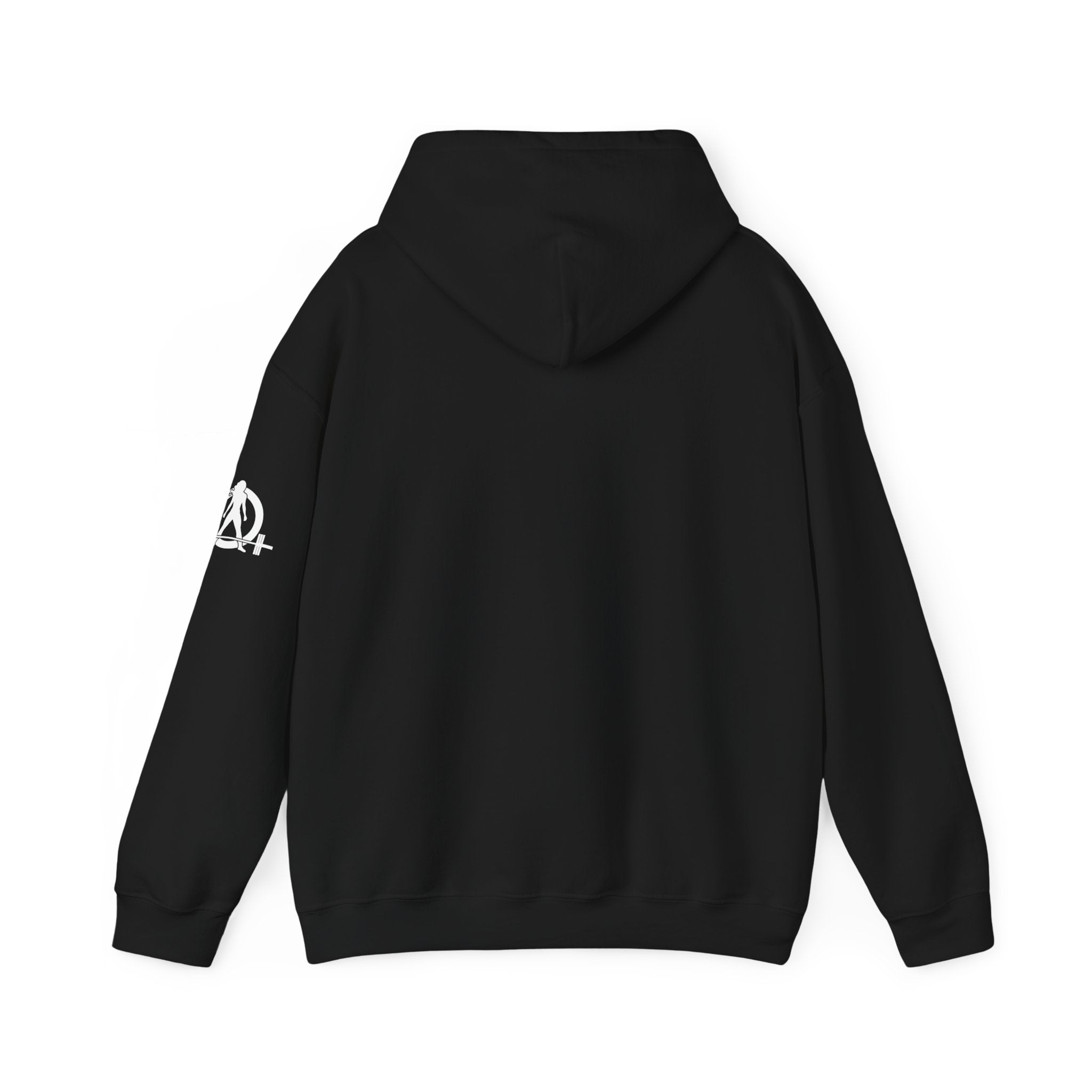 45 + 45 = 135  - Unisex Heavy Blend Hooded Sweatshirt  - White Print on Front & Arm