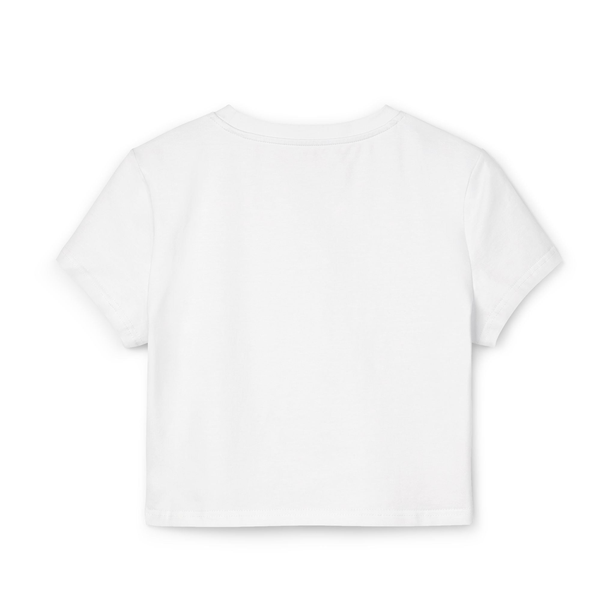 Women's Baby Tee - Black Distressed Logo