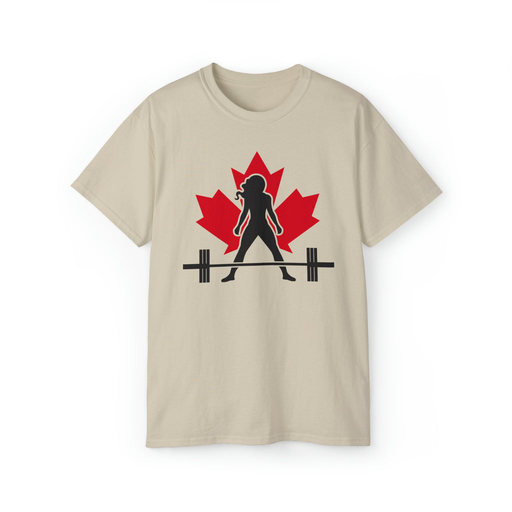 Unisex Ultra Cotton Tee - Canada Logo Light - Plain Back