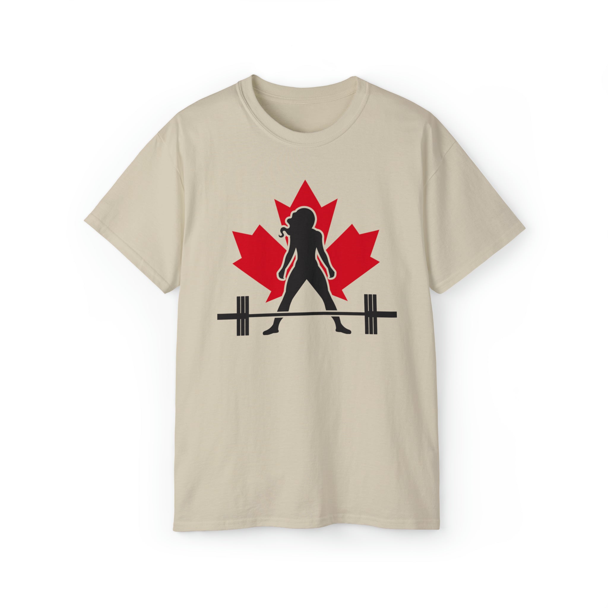 Unisex Ultra Cotton Tee - Canada Logo Light - Plain Back