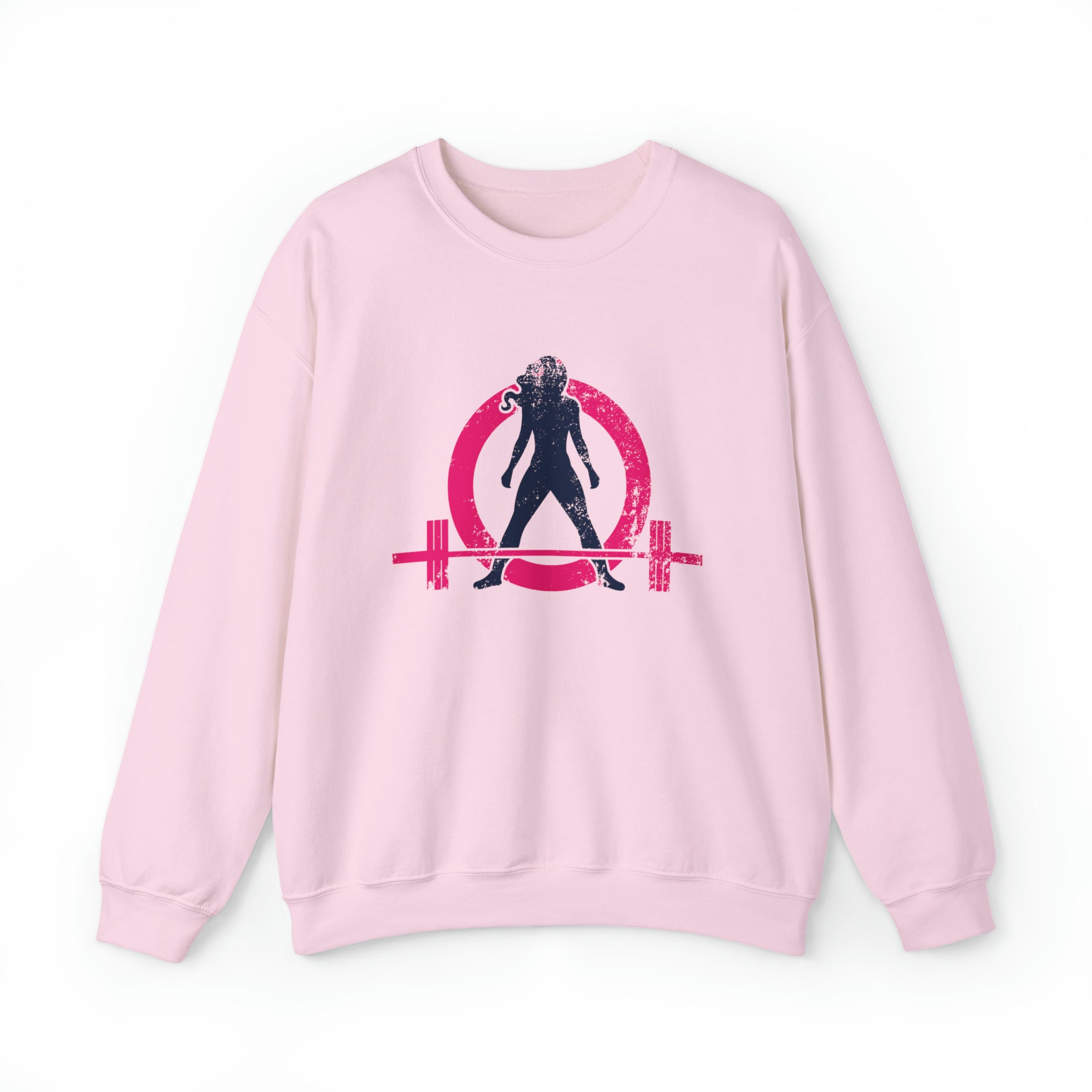 Distressed Logo - Unisex Heavy Blend™ Crewneck Sweatshirt - Color Logo