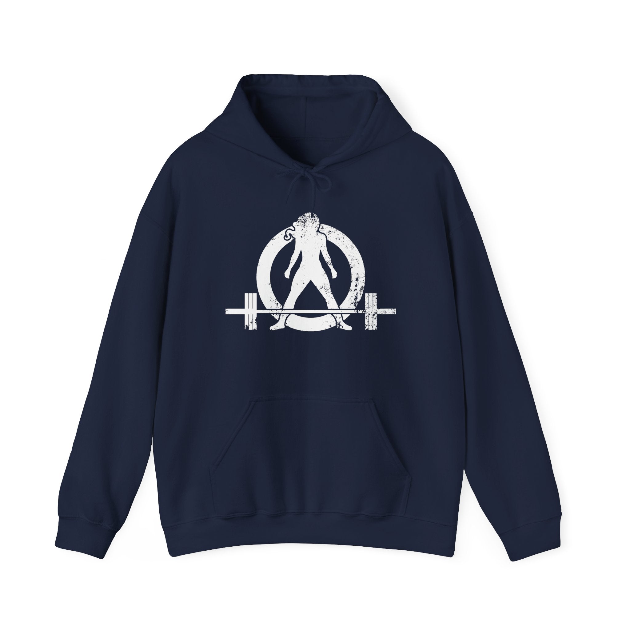 Distressed Logo - Unisex Heavy Blend Hooded Sweatshirt - White Logo  (BEST SELLER)