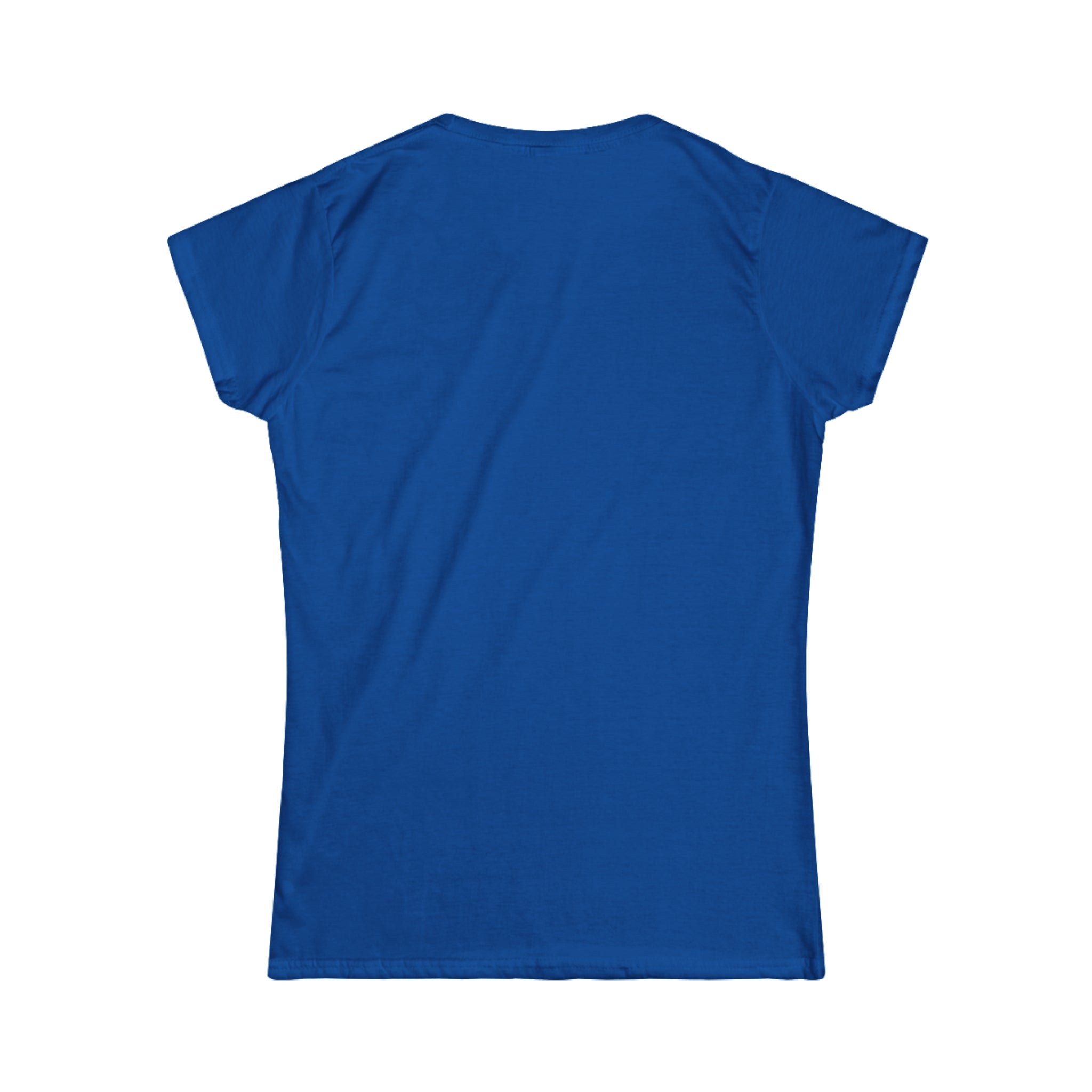 Lift Heavy Shit - Women's Softstyle Tee - White Distressed Logo on Front Plain Back