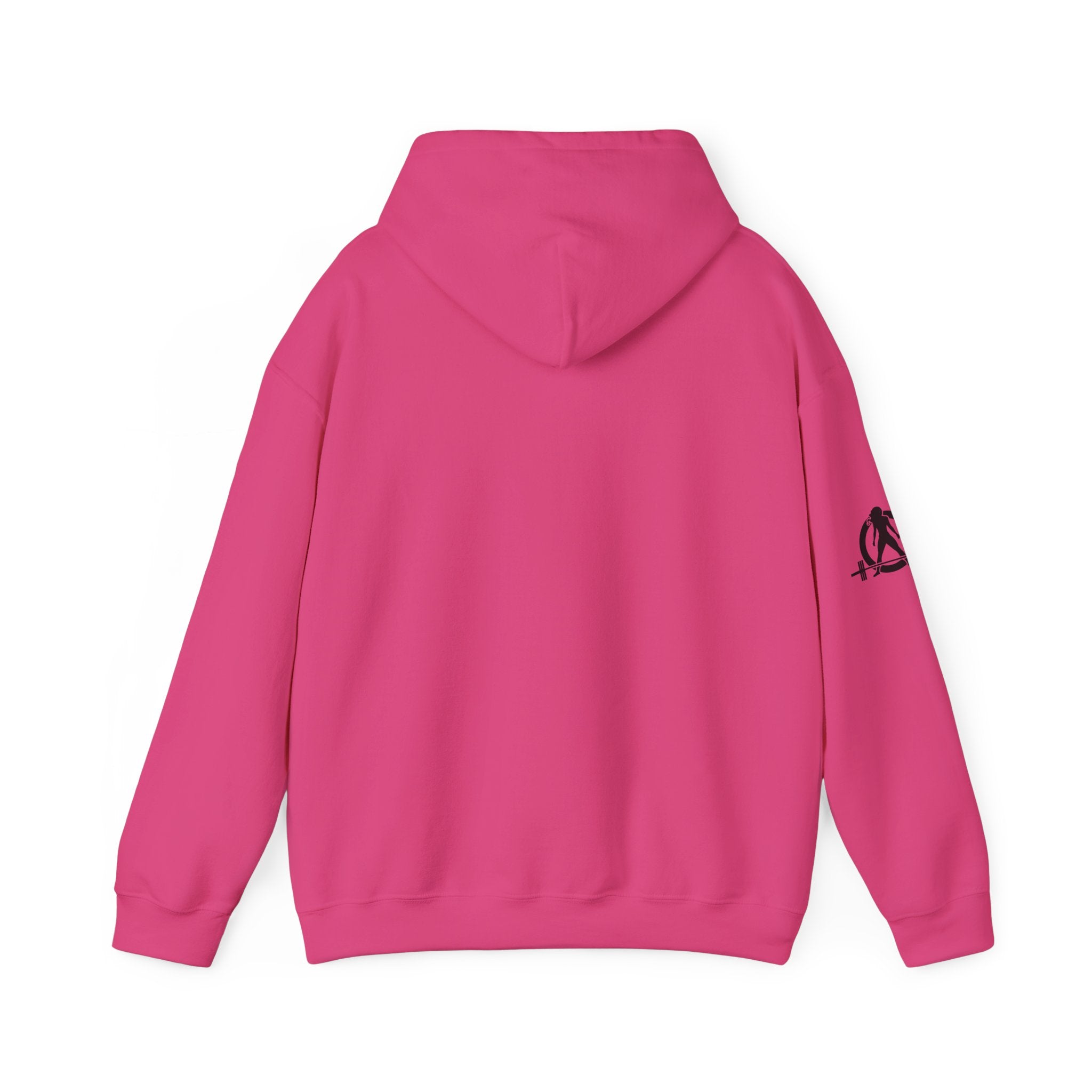 Lift Heavy Run Fast - Unisex Heavy Blend Hooded Sweatshirt  - Front Black Logo