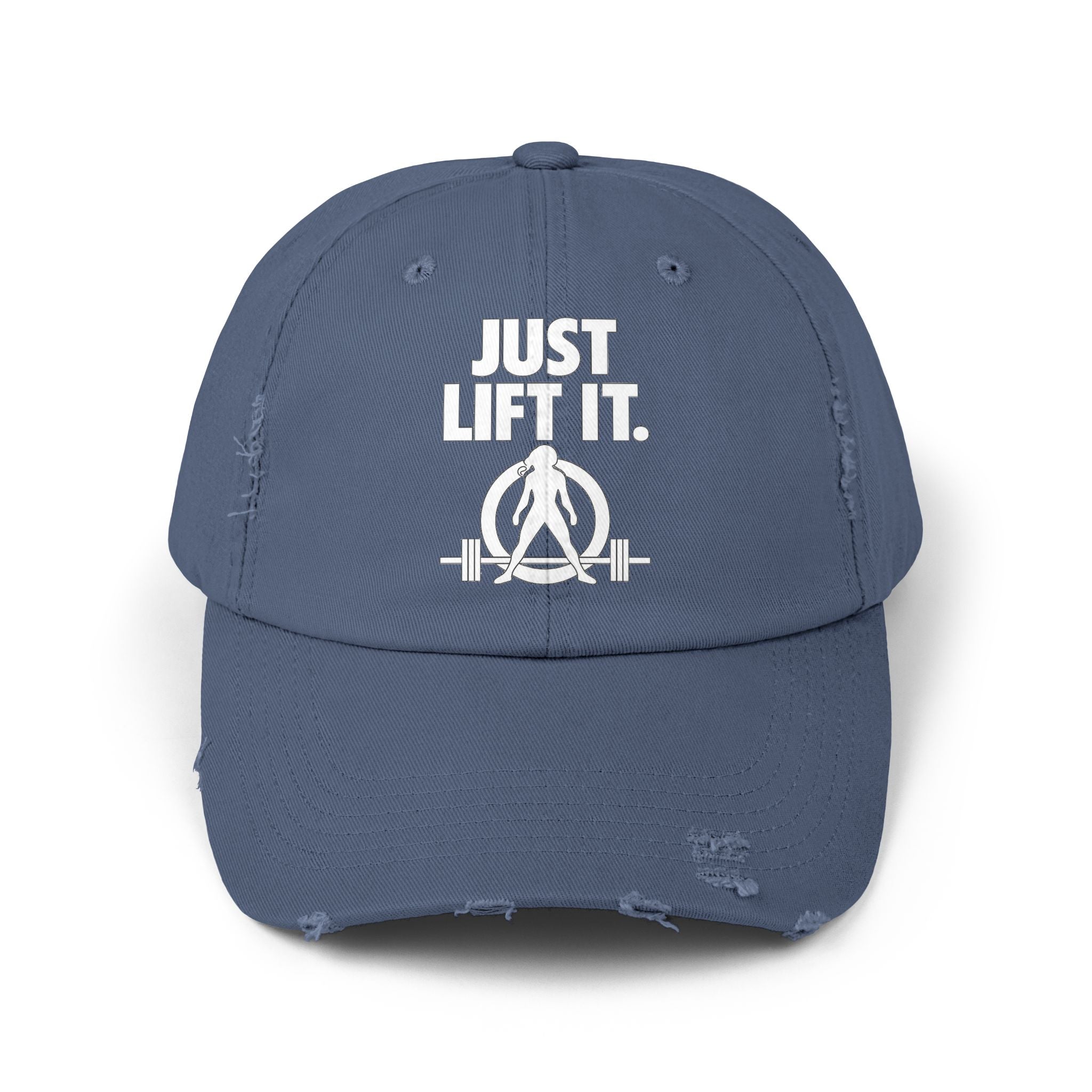Just Lift It - Unisex Distressed Cap