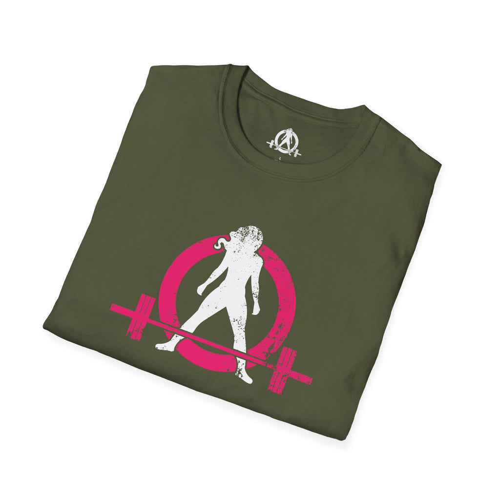 Unisex Softstyle T-Shirt - Color Distressed Logo - Plain Back