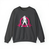 Distressed Logo - Unisex Heavy Blend™ Crewneck Sweatshirt - Inverted Color Logo