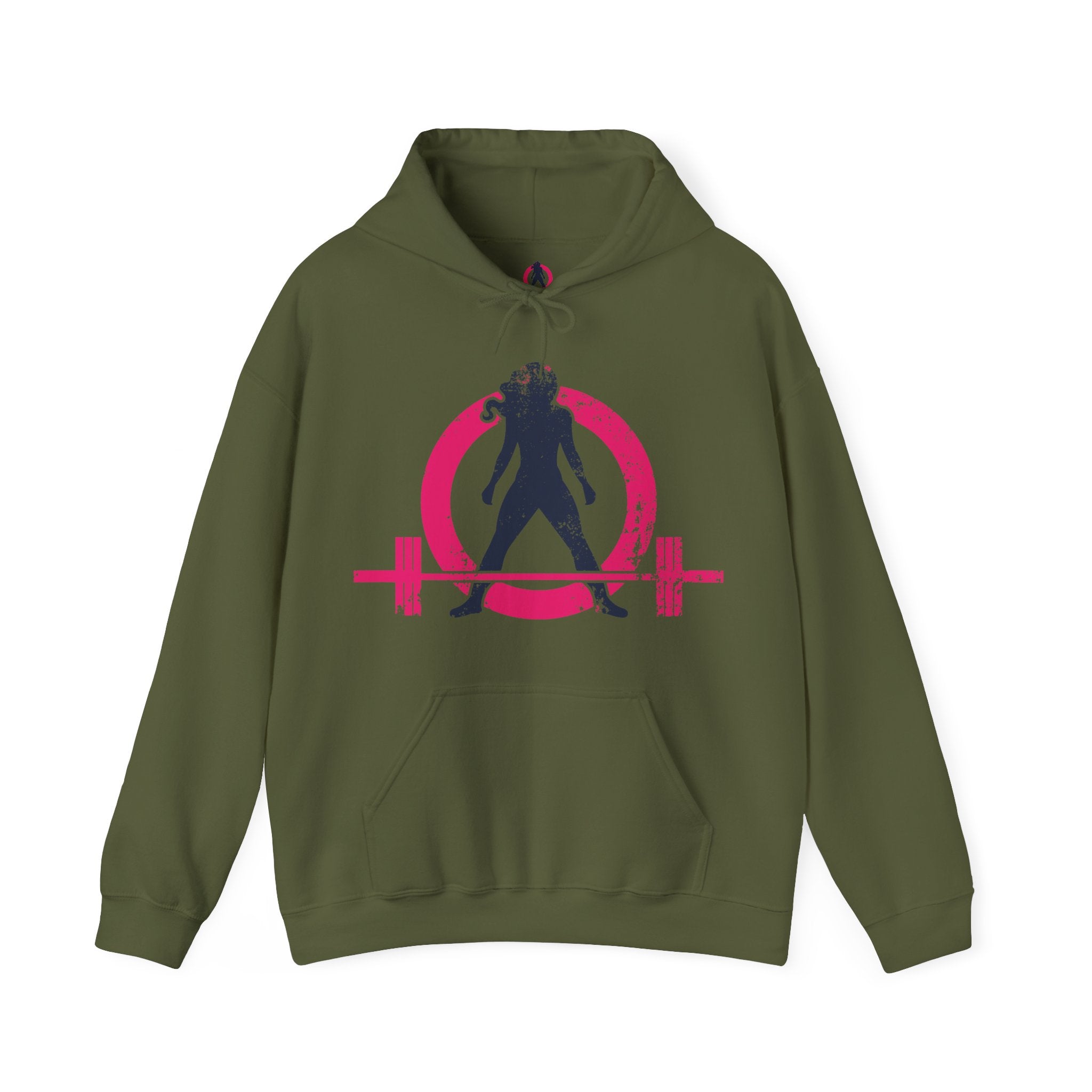 Distressed Logo - Unisex Heavy Blend Hooded Sweatshirt - Color Logo Inverted  (BEST SELLER)