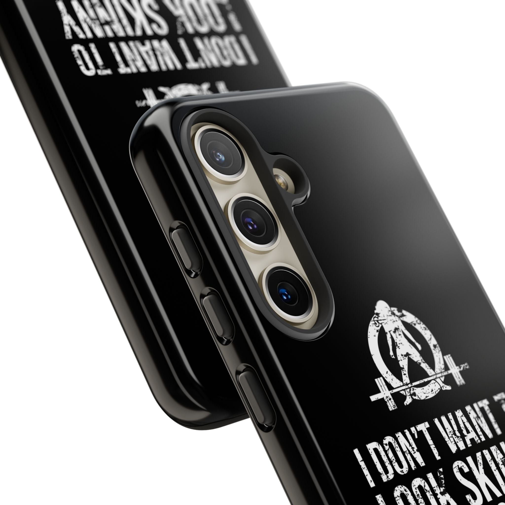 Tough Cases - I Don't Want To Look Skinny I Want To Look Like I Can Kick Your Ass - WWLW Logo