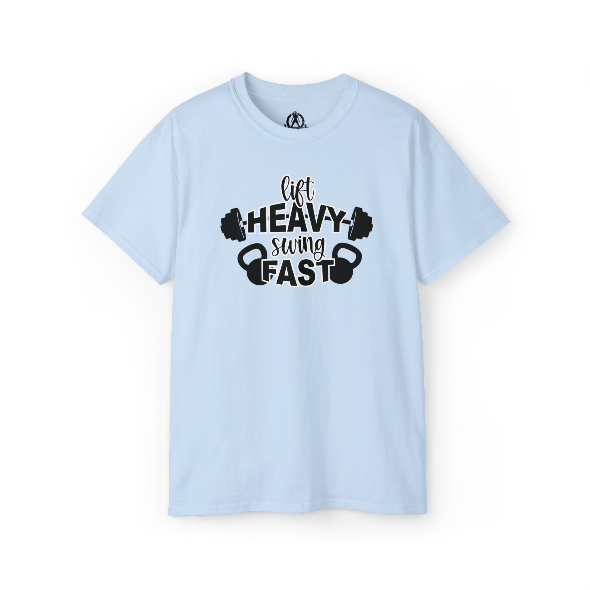 Lift Heavy Swing Fast - Unisex Ultra Cotton Tee - Black Logo