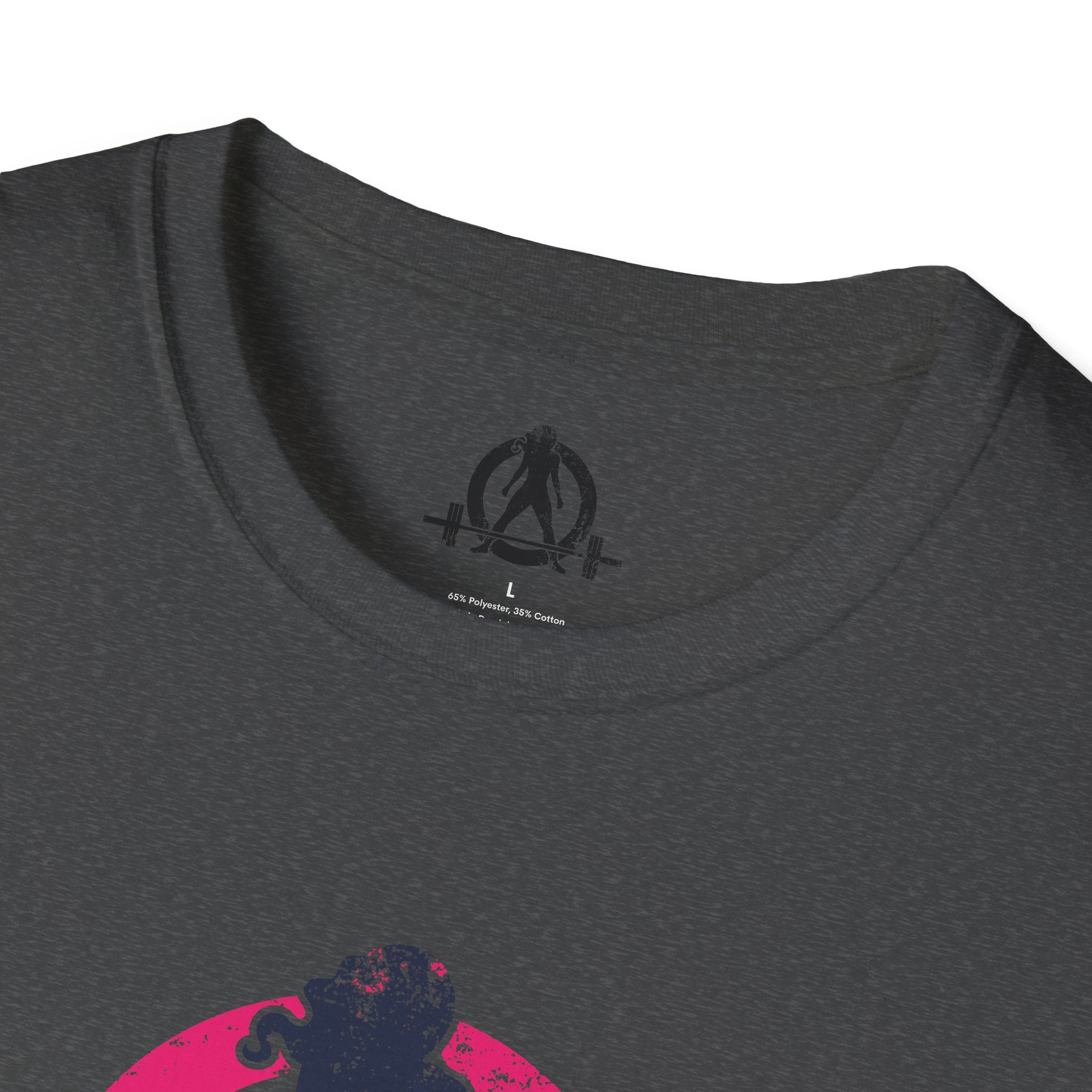 Unisex Softstyle T-Shirt - Inverted Color Distressed Logo - Plain Back (BEST SELLER)