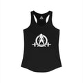 Cardio? Lift Weights Faster – Ideal Racerback Tank (Front & Back Print)