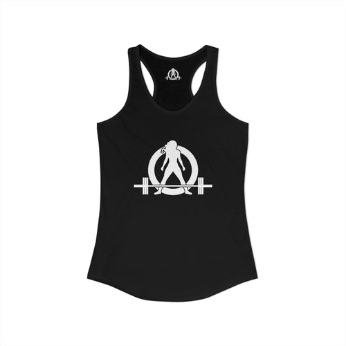 Cardio? Lift Weights Faster – Ideal Racerback Tank (Front & Back Print)
